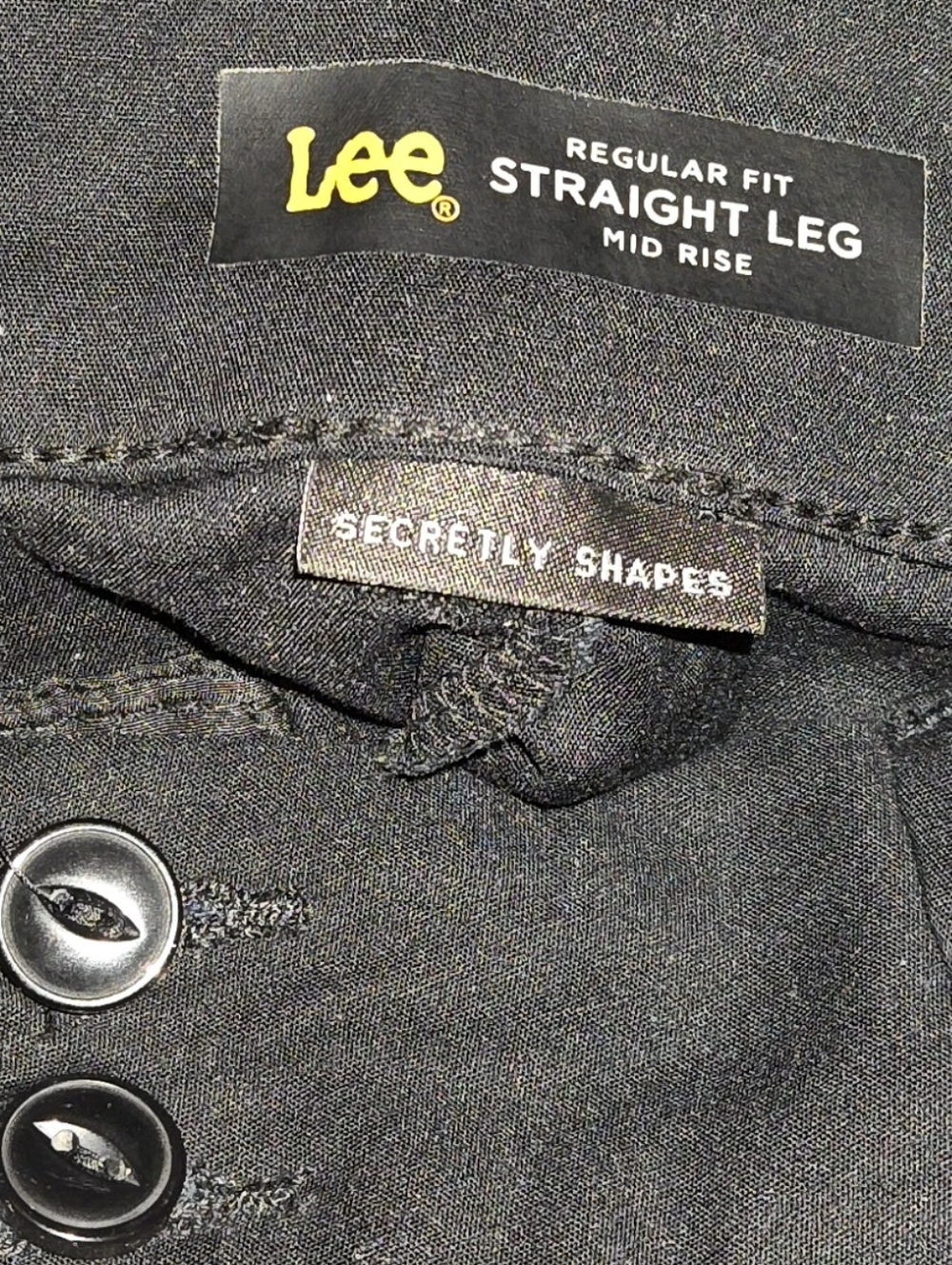 Lee Black Straight Leg Women's Pants - Picture 8 of 8